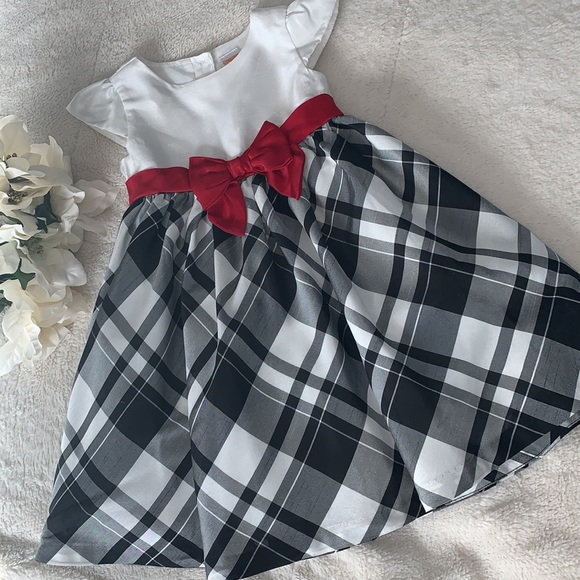 Gymboree Other - Gymboree Black & White Holiday Party Dress 3T EUC